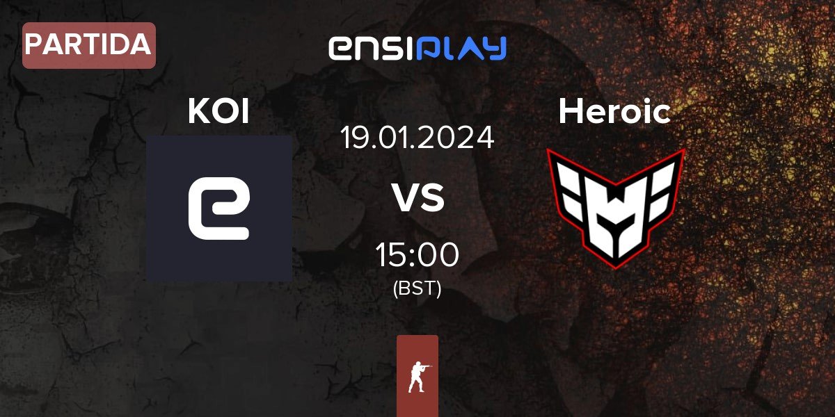 Partida KOI vs Heroic | 19.01