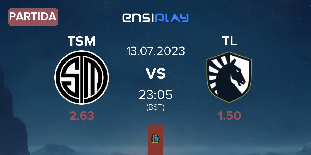 Partida TSM vs Team Liquid TL | 13.07