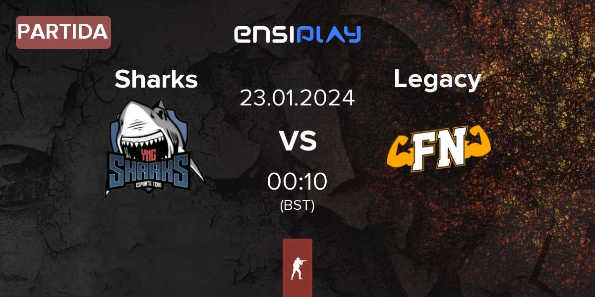 Partida Sharks Esports Sharks vs Legacy | 23.01