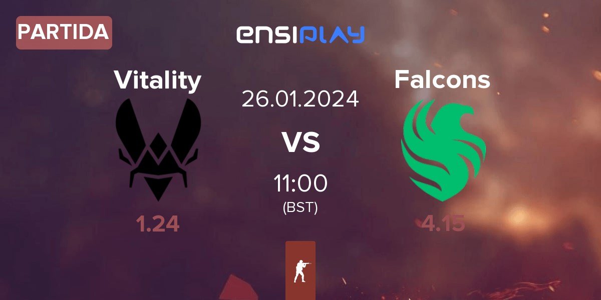 Partida Team Vitality Vitality vs Team Falcons Falcons | 26.01