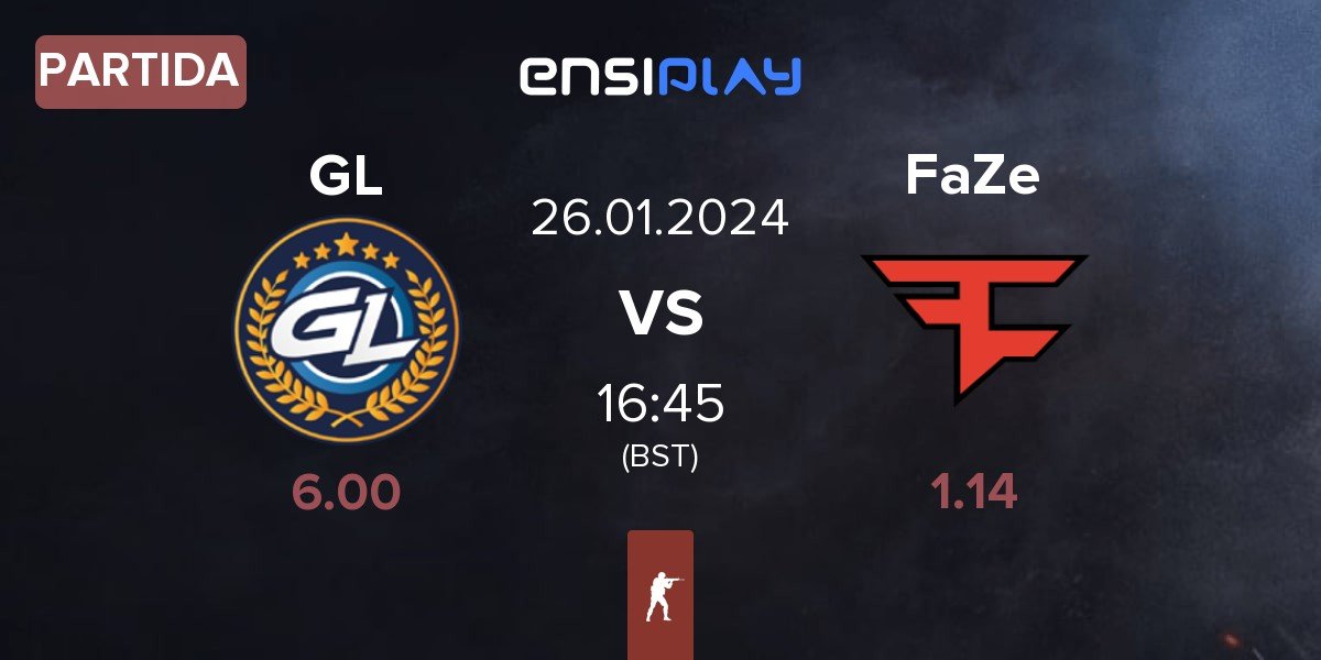 Partida GamerLegion GL vs FaZe Clan FaZe | 26.01