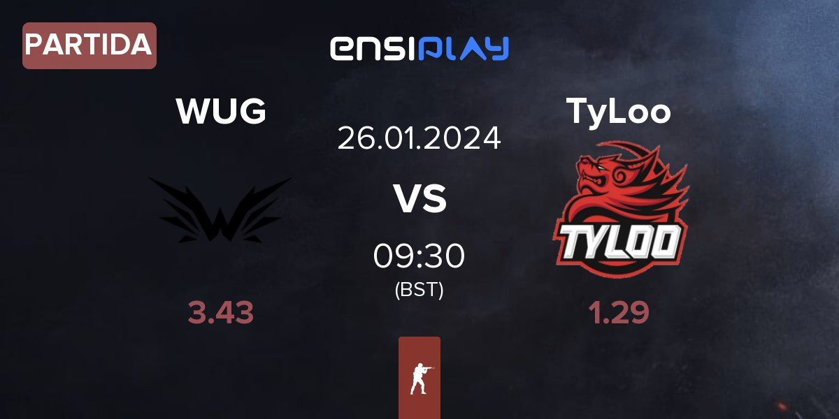 Partida Wings Up Gaming WUG vs TyLoo | 26.01