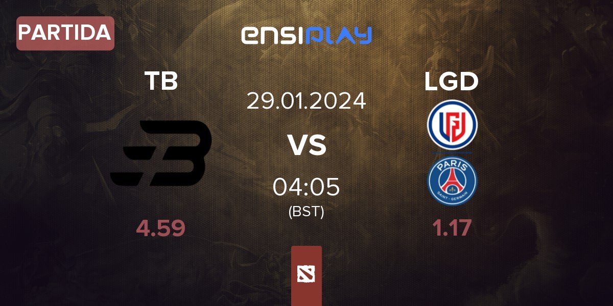 Partida Team Bright TB vs LGD Gaming LGD | 29.01