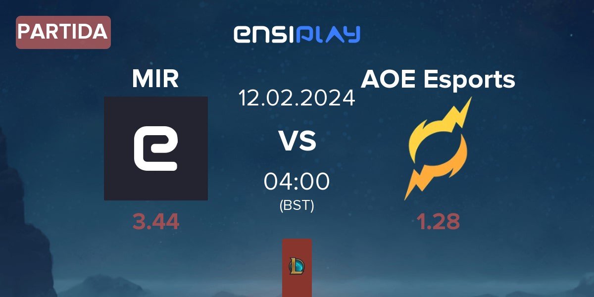 Partida Mirage Alliance MIR vs Area of Effect Esports AOE | 12.02