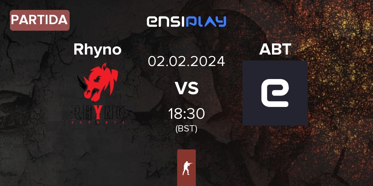 Partida Rhyno Esports Rhyno vs ABT | 02.02