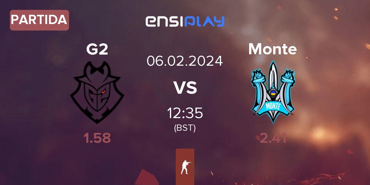 Partida G2 Esports G2 vs Monte | 06.02