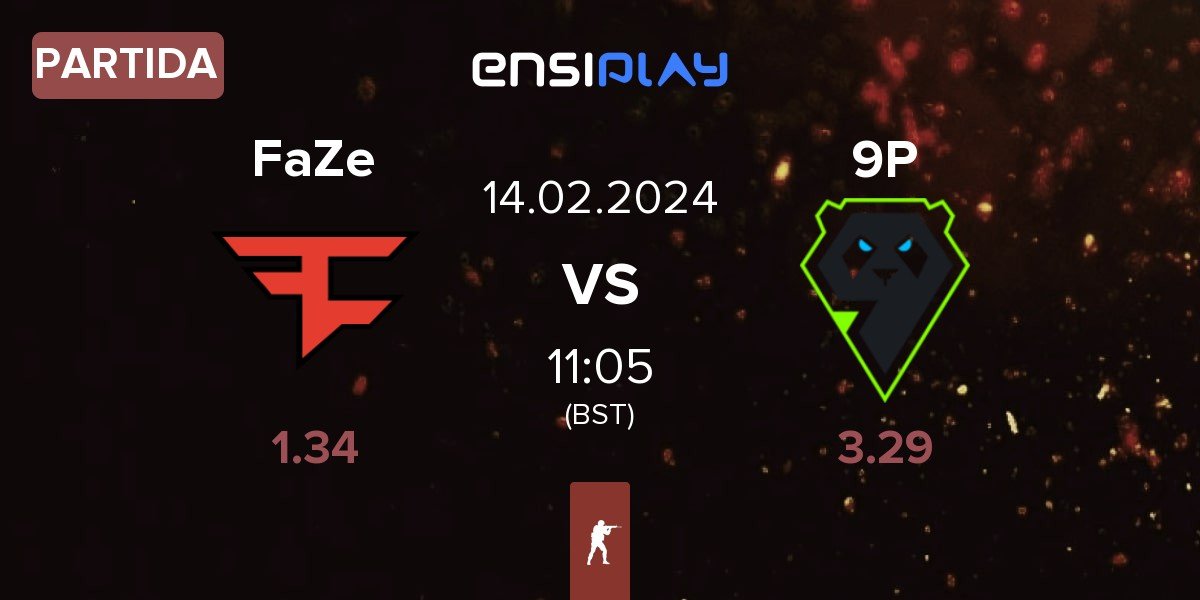 Partida FaZe Clan FaZe vs 9 Pandas 9P | 14.02