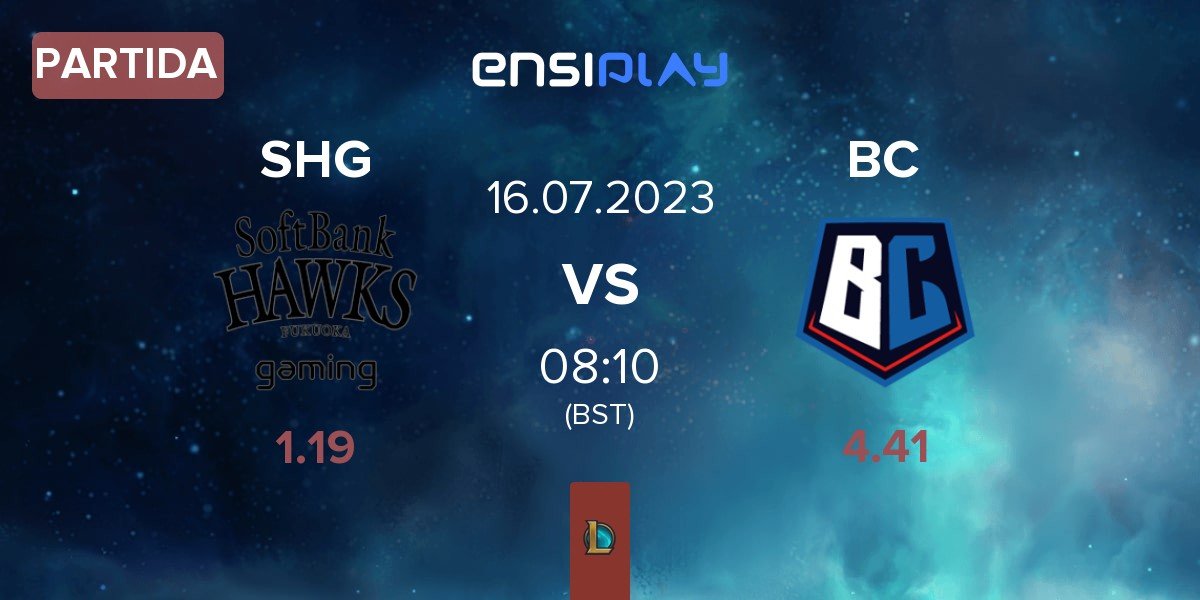 Partida Fukuoka SoftBank Hawks gaming SHG vs Burning Core BC | 16.07