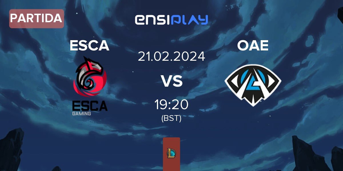 Partida Team ESCA Gaming ESCA vs Orbit Anonymo OAE | 21.02