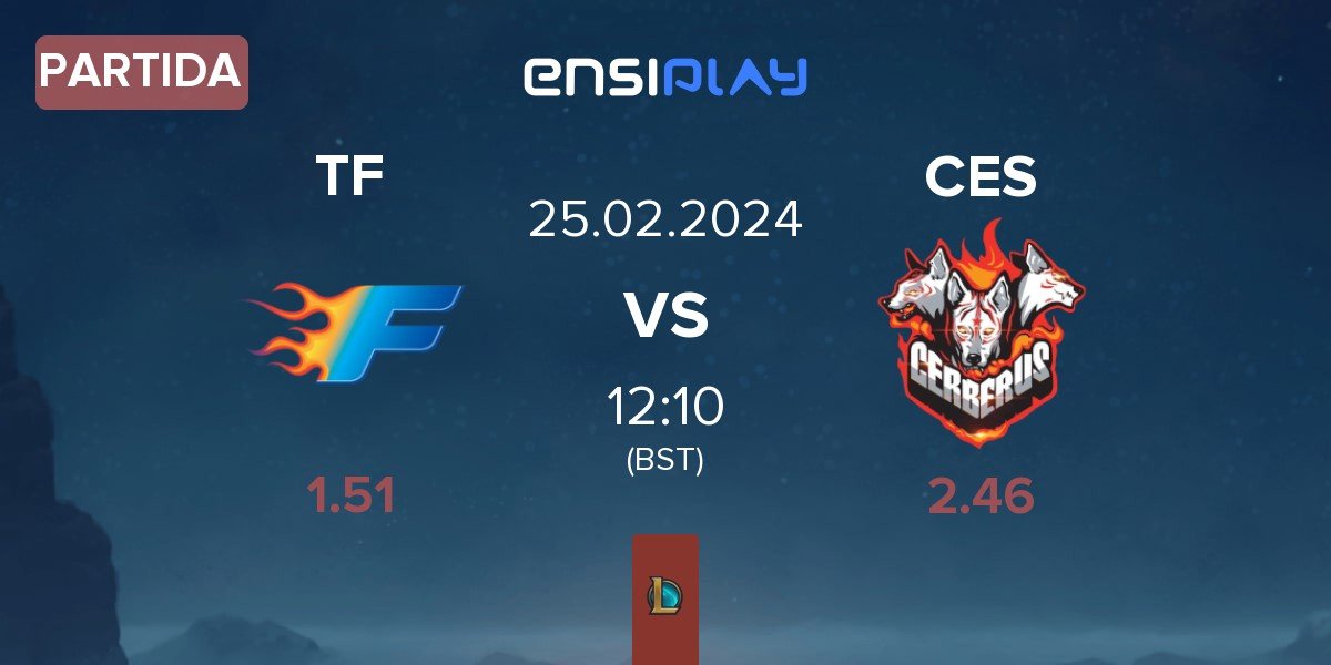 Partida Team Flash TF vs CERBERUS Esports CES | 25.02