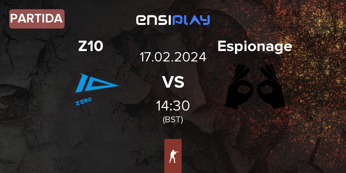 Partida Zero Tenacity Z10 vs Espionage | 17.02