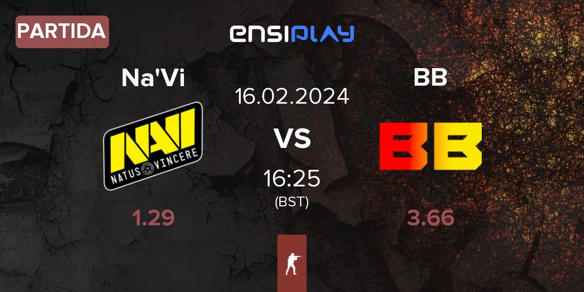 Partida Natus Vincere Na'Vi vs BetBoom BB | 16.02