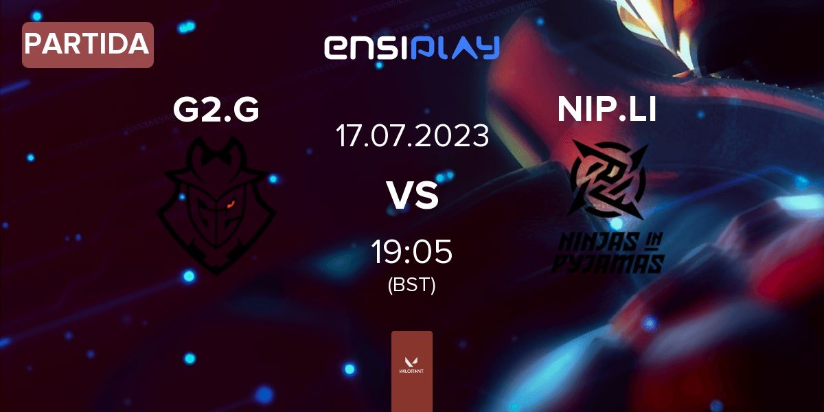 Partida G2 Gozen G2.G vs Ninjas in Pyjamas Lightning NIP.LI | 17.07