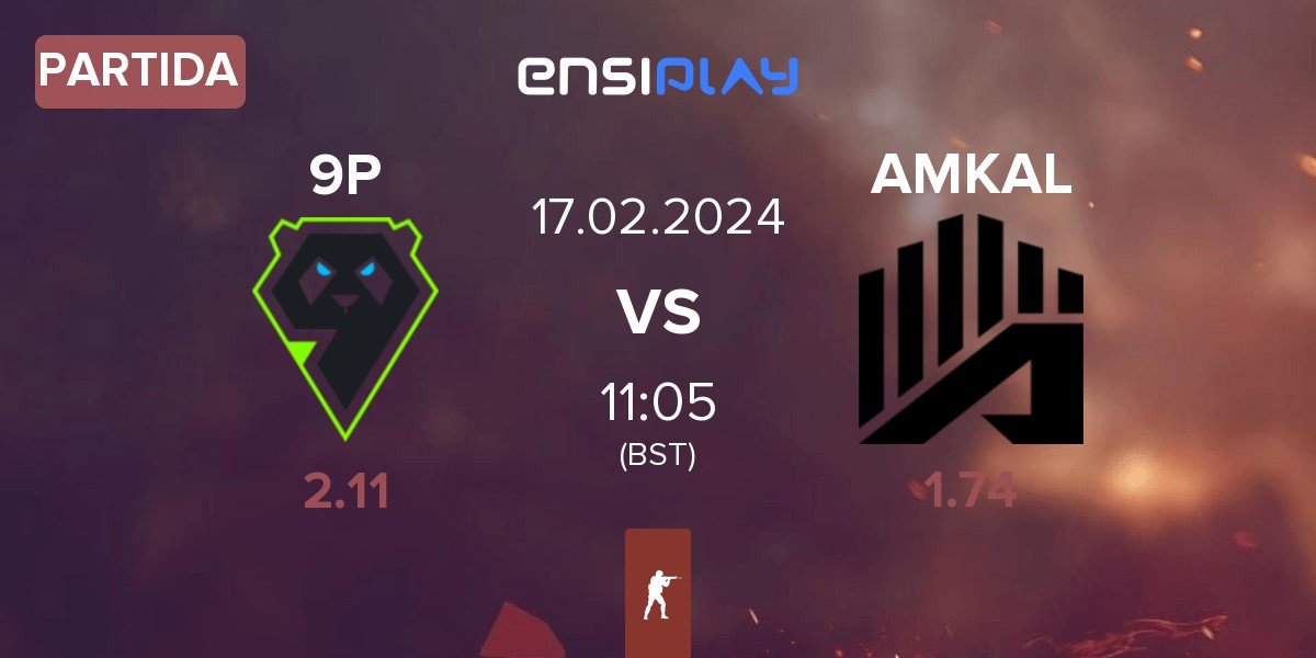 Partida 9 Pandas 9P vs AMKAL ESPORTS AMKAL | 17.02