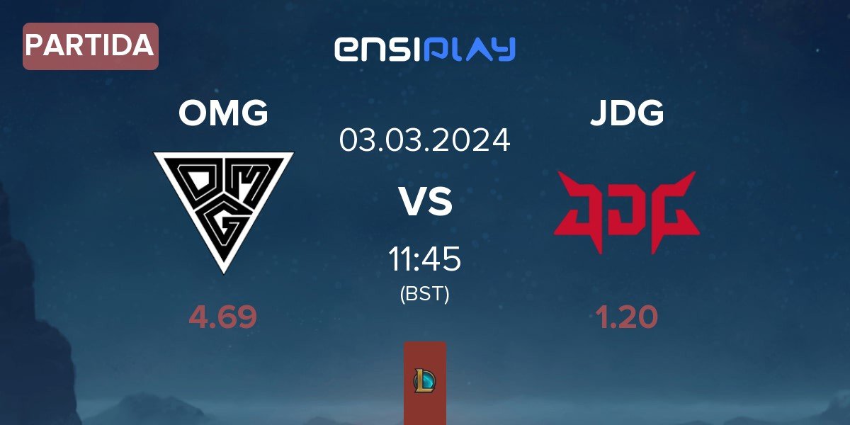 Partida Oh My God OMG vs JD Gaming JDG | 03.03