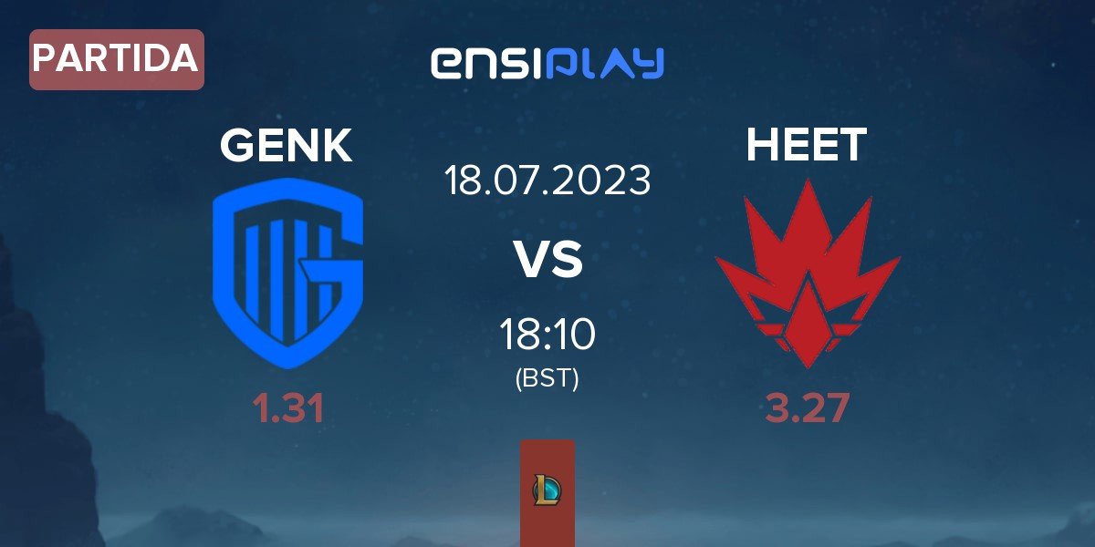 Partida KRC Genk Esports GENK vs HEET | 18.07