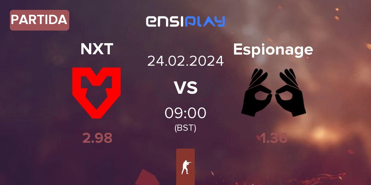 Partida MOUZ NXT NXT vs Espionage | 24.02