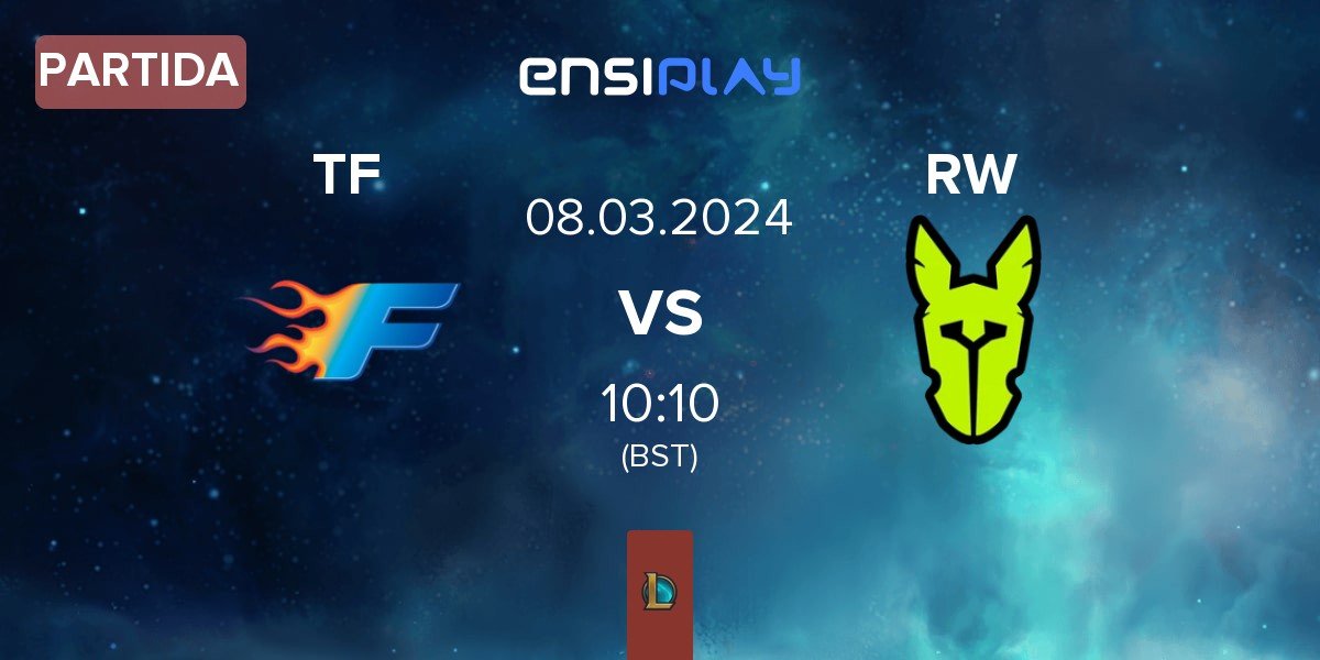 Partida Team Flash TF vs Rainbow Warriors RW | 08.03