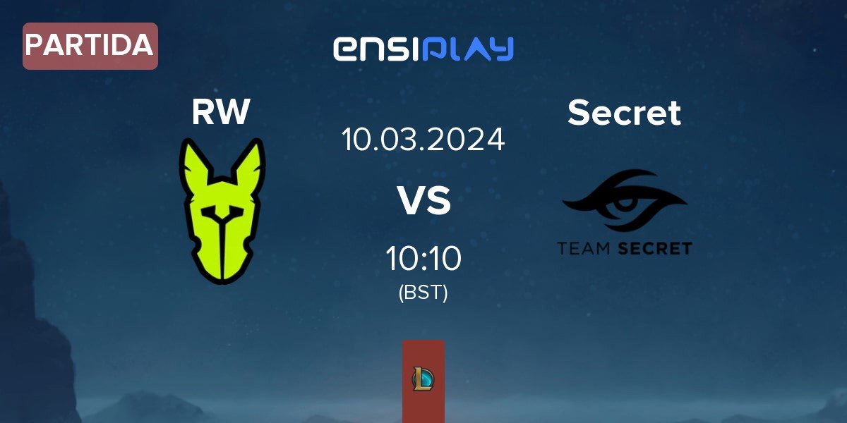 Partida Rainbow Warriors RW vs Team Secret Secret | 10.03