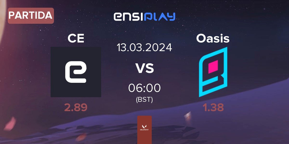 Partida Carti Esports CE vs Oasis Gaming Oasis | 13.03