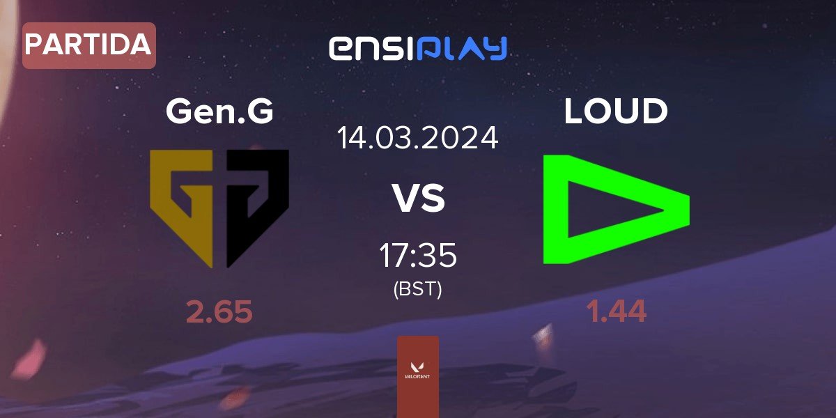 Partida Gen.G Esports Gen.G vs LOUD | 14.03