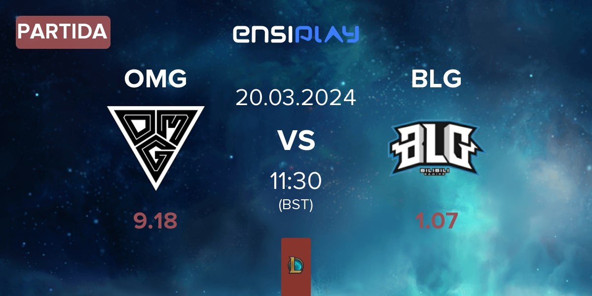 Partida Oh My God OMG vs Bilibili Gaming BLG | 20.03