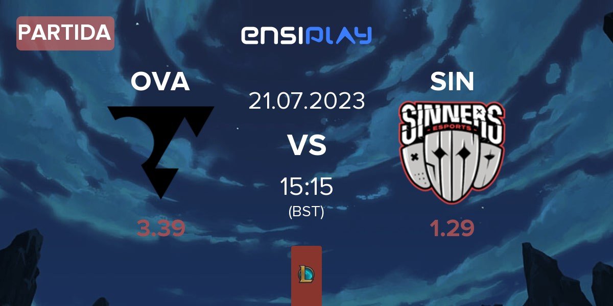 Partida Cryptova OVA vs SINNERS Esports SIN | 21.07