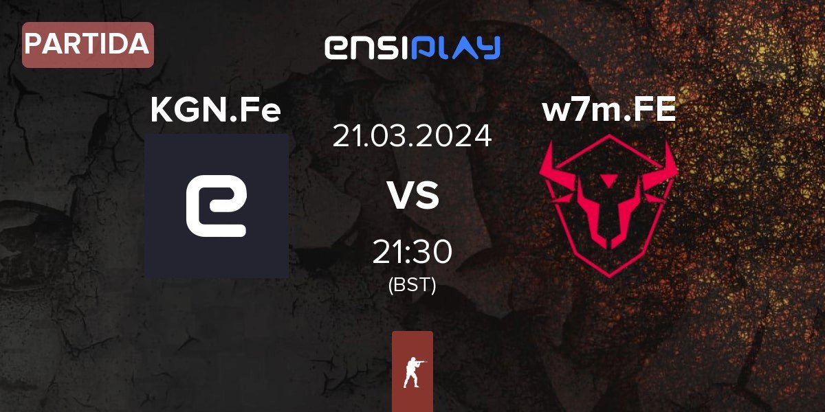 Partida KG Network Female KGN.Fe vs w7m esports Female w7m.FE | 21.03