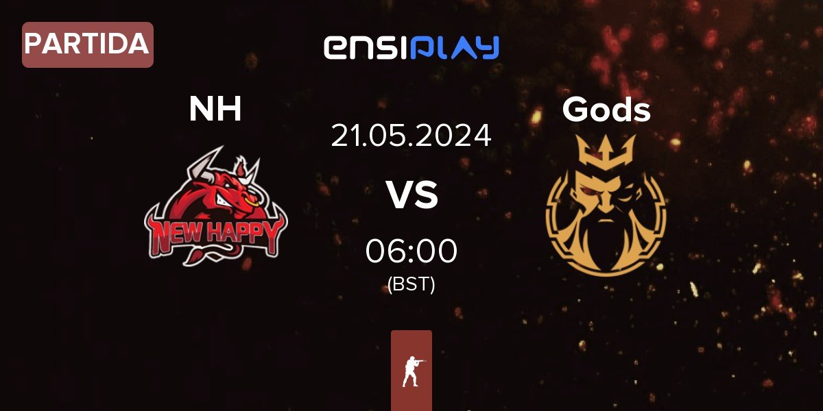 Partida Newhappy NH vs Gods Reign Gods | 21.05