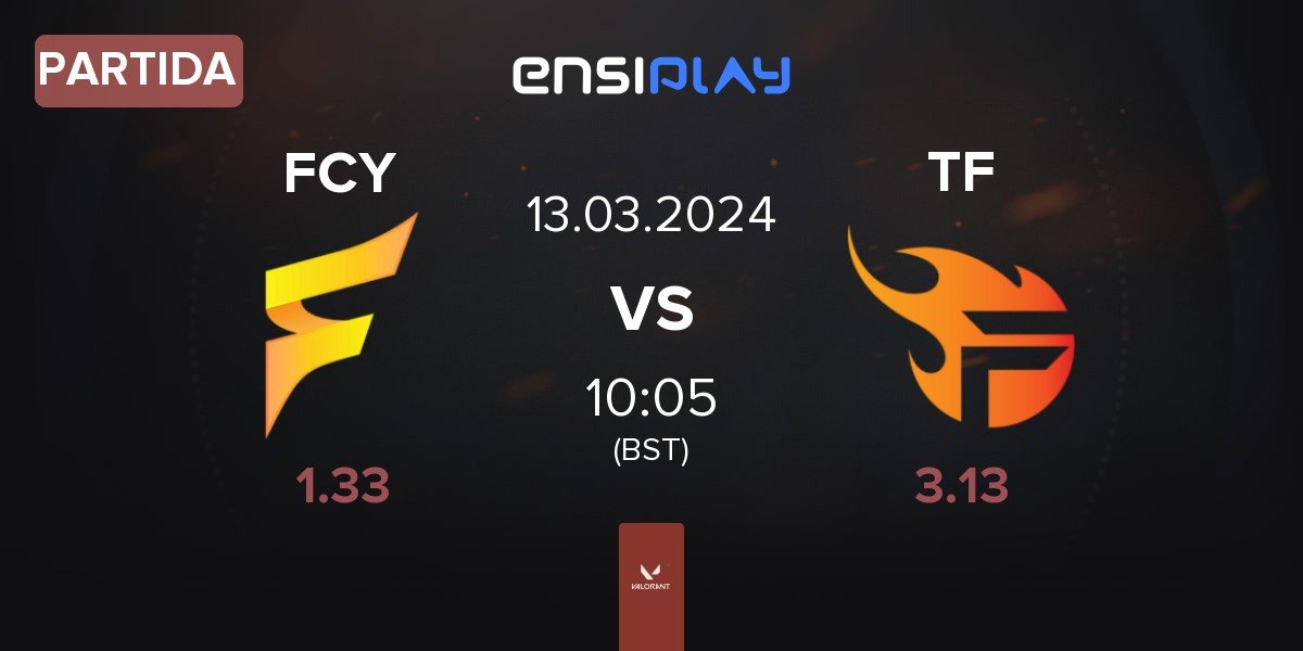 Partida Fancy United Esports FCY vs Team Flash TF | 13.03