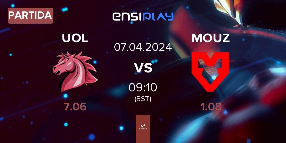 Partida Unicorns of Love UOL vs MOUZ | 07.04