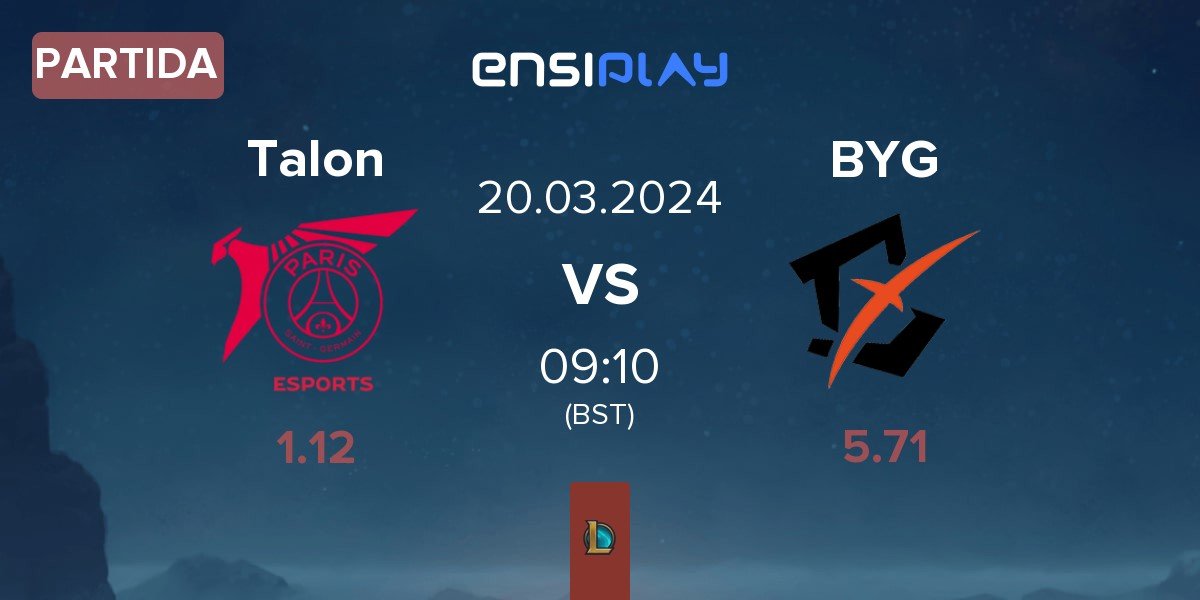 Partida PSG Talon Talon vs Beyond Gaming BYG | 20.03