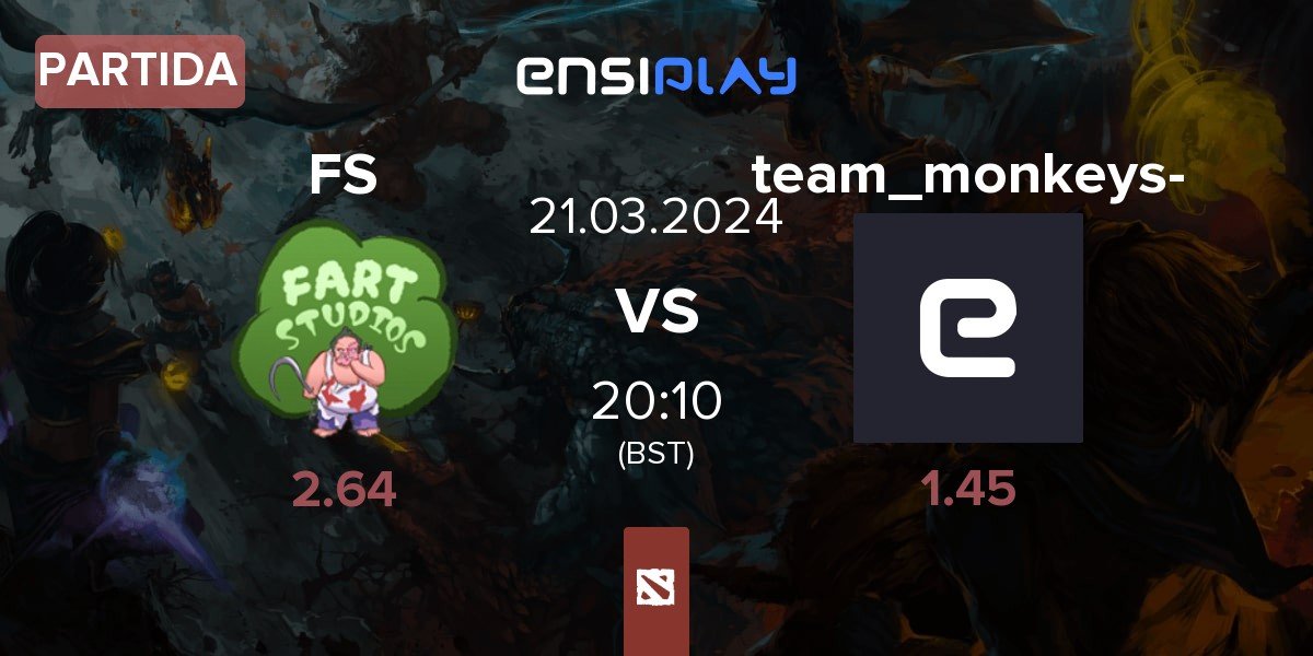 Partida Fart Studios FS vs team monkeys- monkeys | 21.03