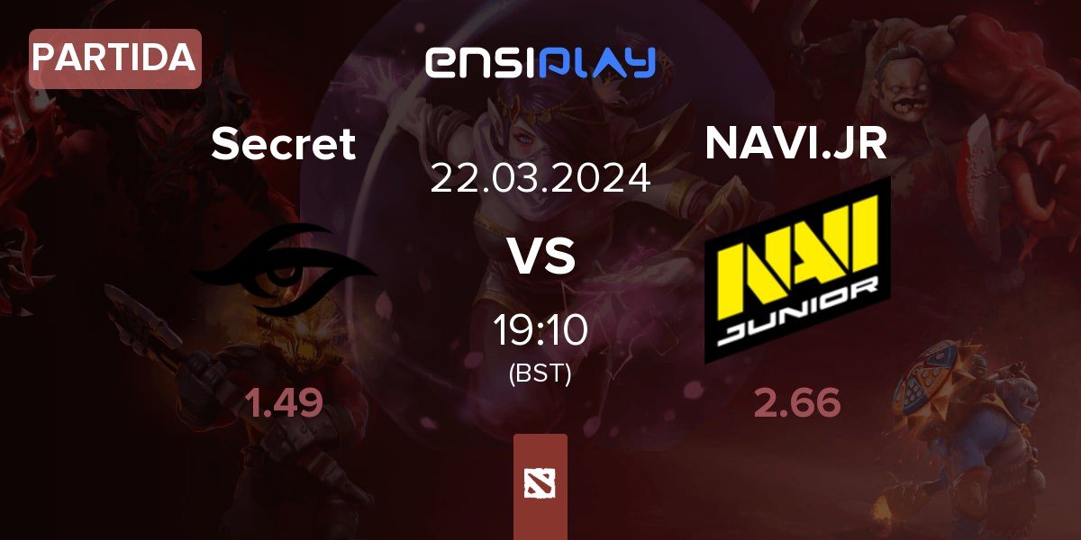 Partida Team Secret Secret vs Navi Junior NAVI.JR | 22.03