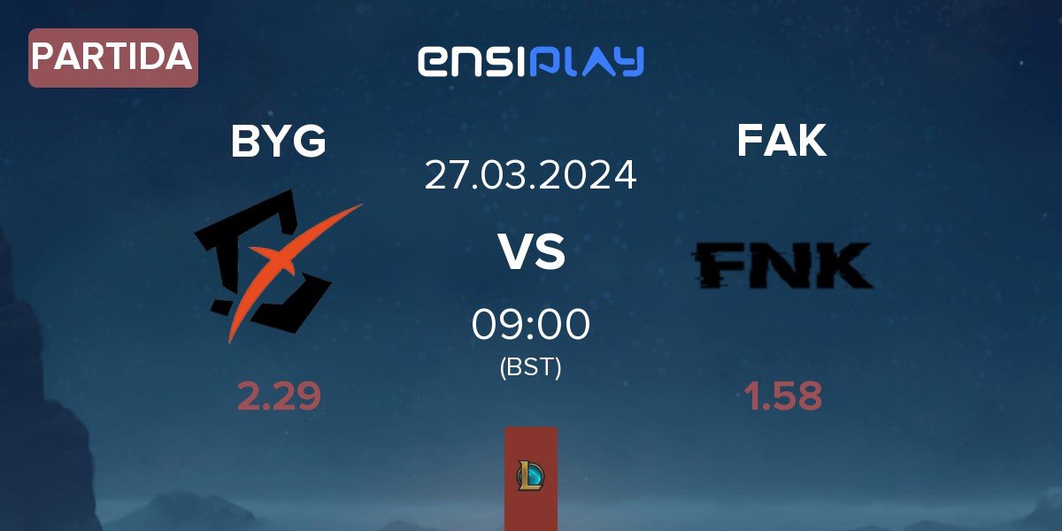 Partida Beyond Gaming BYG vs Frank Esports FAK | 27.03