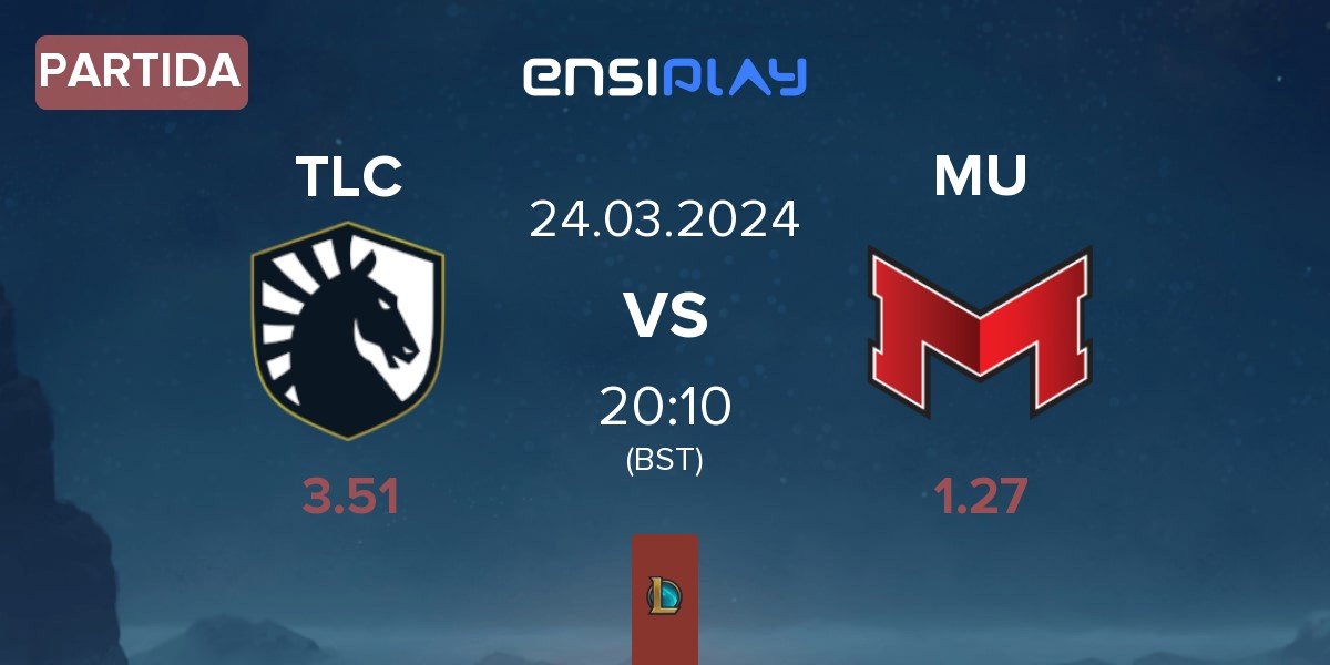 Partida Team Liquid Challengers TLC vs Maryville University MU | 24.03