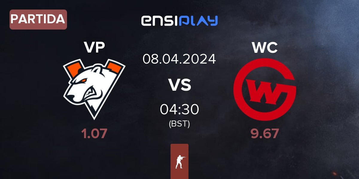 Partida Virtus.Pro VP vs Wildcard Gaming WC | 08.04