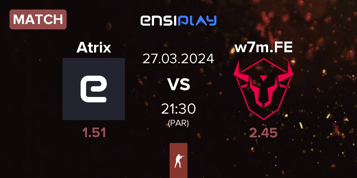 Match Atrix vs w7m esports Female w7m.FE | 27.03