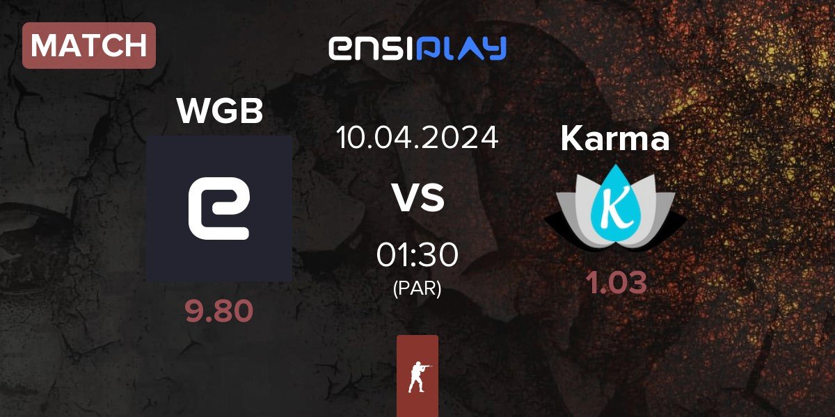 Match WG Bandits WGB vs Team Karma Karma | 10.04