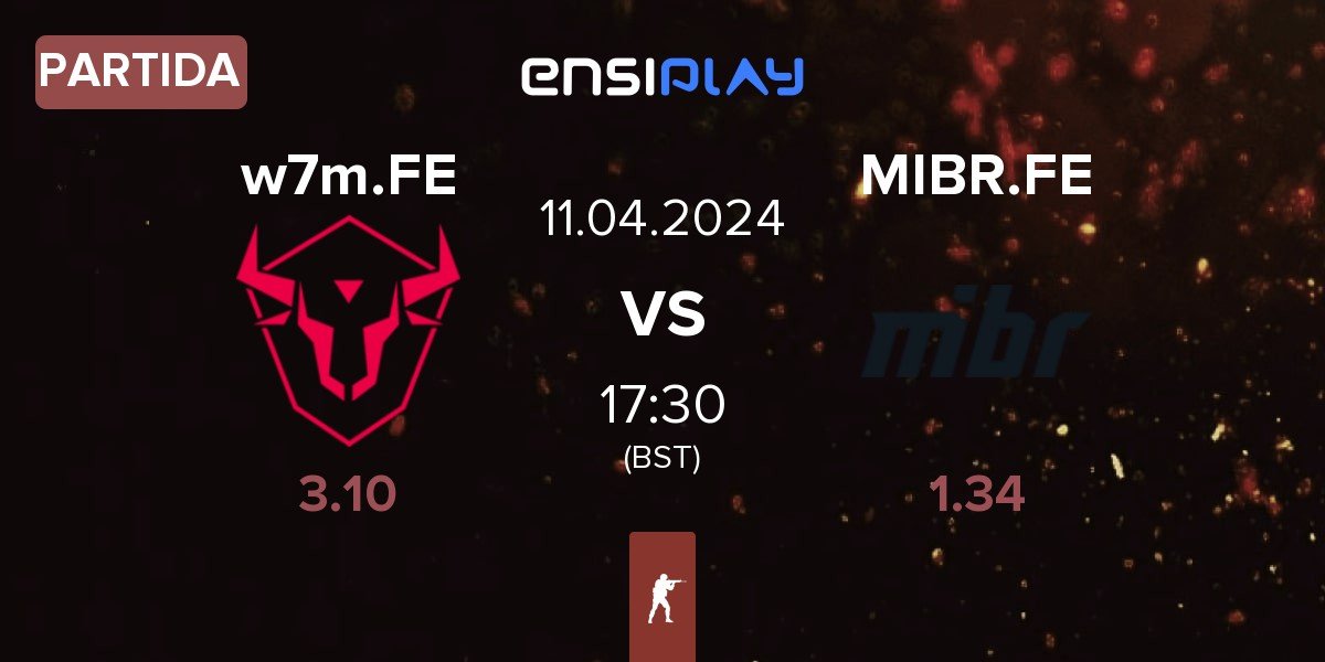 Partida w7m esports Female w7m.FE vs MIBR Female MIBR.FE | 11.04