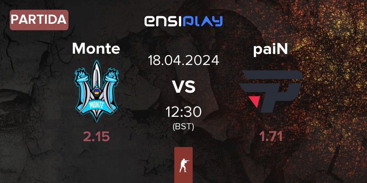 Partida Monte vs paiN Gaming paiN | 18.04