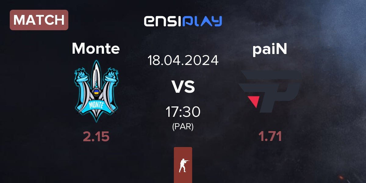 Match Monte vs paiN Gaming paiN | 18.04