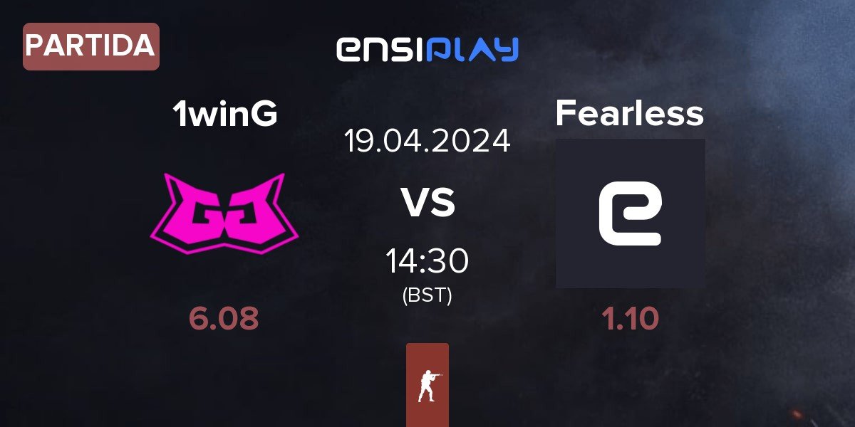 Partida 1win Gang 1winG vs Fearless Cheetahs Fearless | 19.04