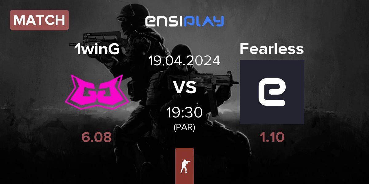 Match 1win Gang 1winG vs Fearless Cheetahs Fearless | 19.04