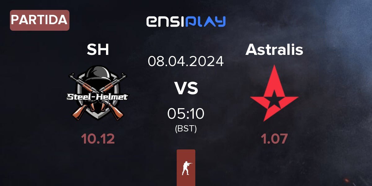 Partida steel helmet SH vs Astralis | 08.04