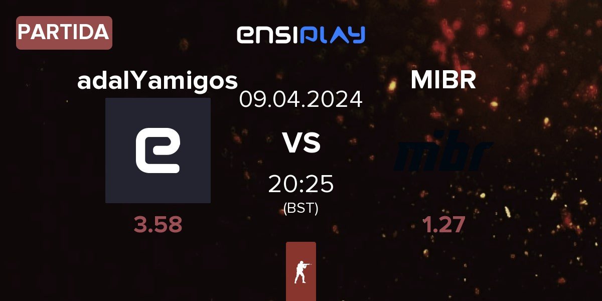 Partida adalYamigos vs Made in Brazil MIBR | 09.04