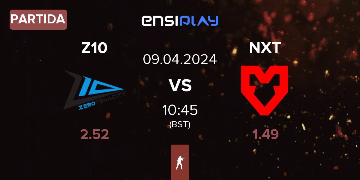 Partida Zero Tenacity Z10 vs MOUZ NXT NXT | 09.04