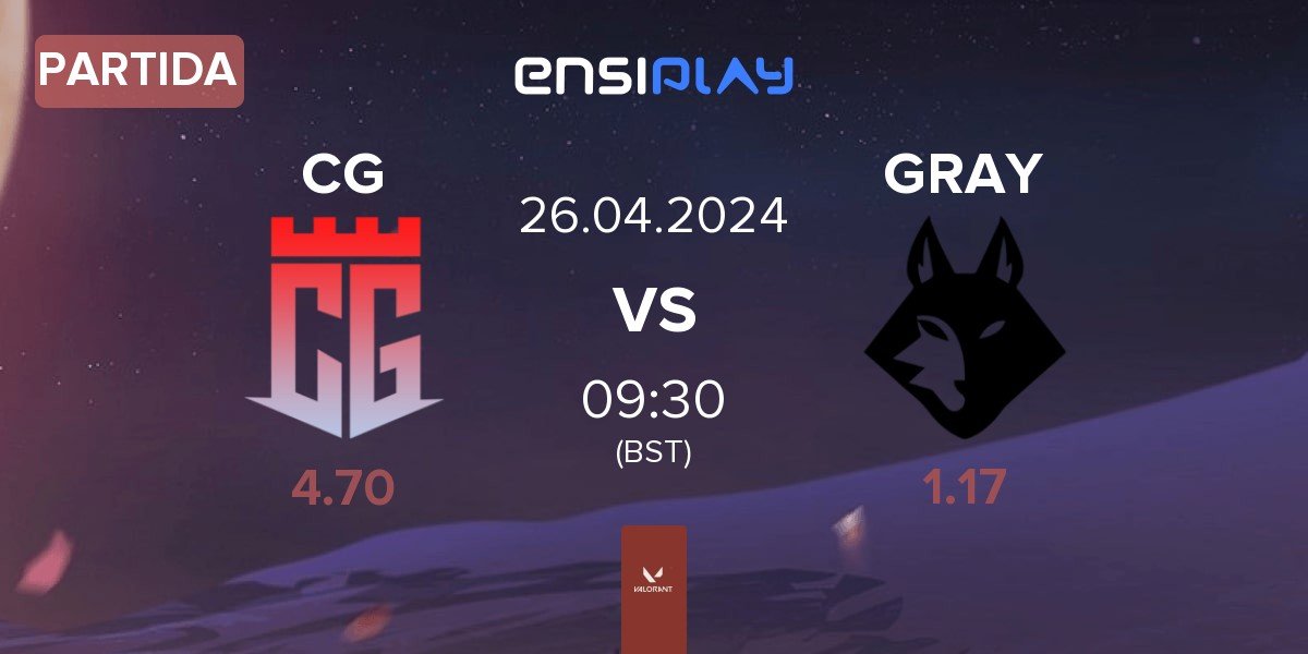 Partida Carnival Gaming CG vs Grayfox Esports GRAY | 26.04