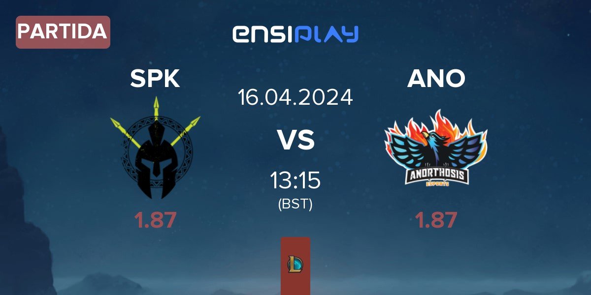 Partida SPIKE Syndicate SPK vs Anorthosis Famagusta Esports ANO | 16.04