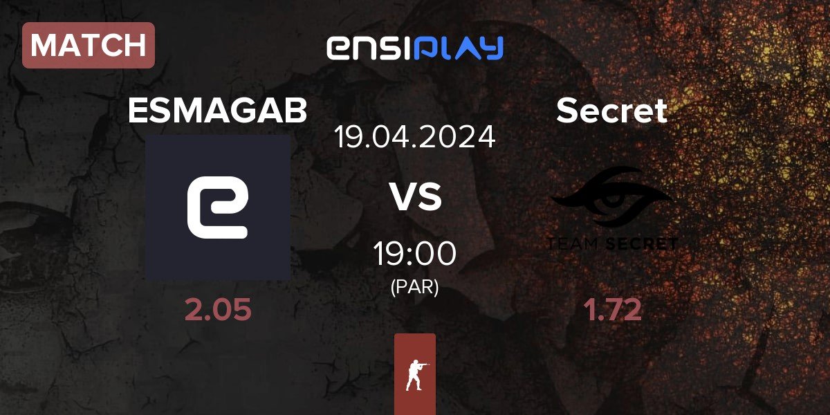 Match ESMAGAB vs Team Secret Secret | 19.04